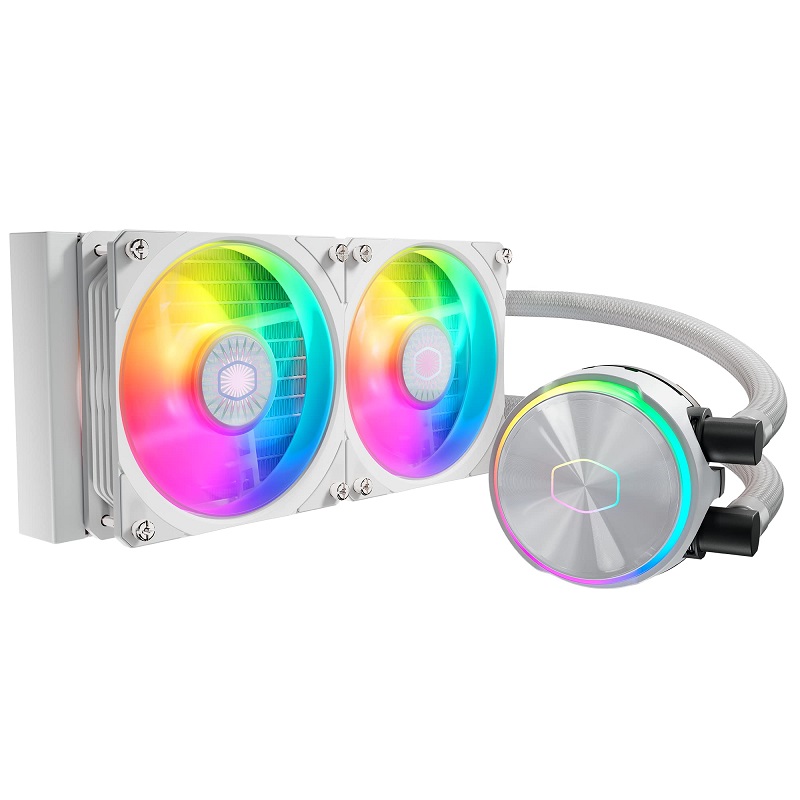 SISTEMA DE ENFRIAMIENTO LIQUIDO COOLER MASTER 240MM RGB PL240 FLUX WHITE MLY-D24M-A23PZ-RW