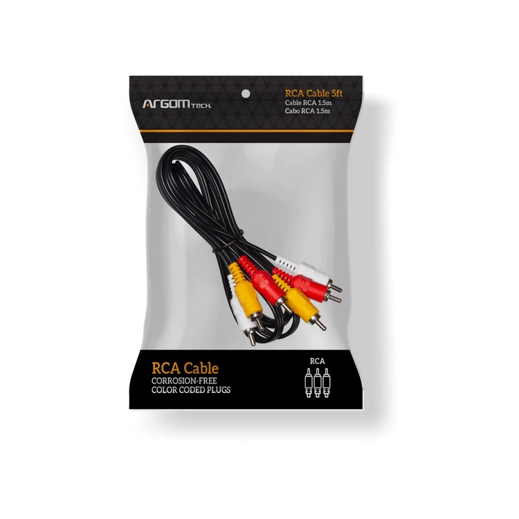 CABLE RCA MACHO-MACHO ARGOM 1.5MTS ARG-CB-0089