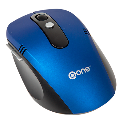 MOUSE INALAMBRICO @ONE CON BOTONES LATERALES EM202BU 