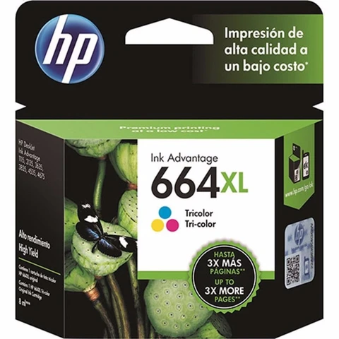 CARTUCHO HP 664XL COLOR F6V30AL 8ML