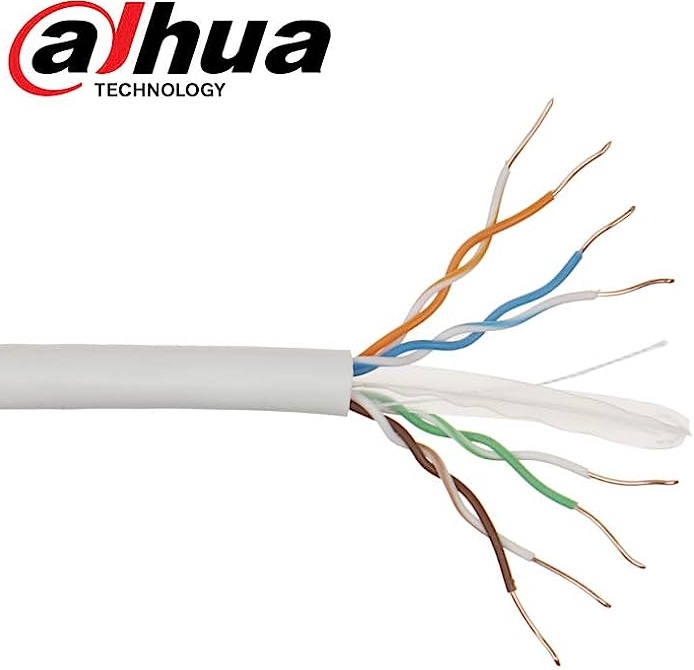 CABLE UTP DAHUA CAT6 BLANCO/NARANJA/GRIS DH-PFM992I-6UN-C(VENTA POR METRO)