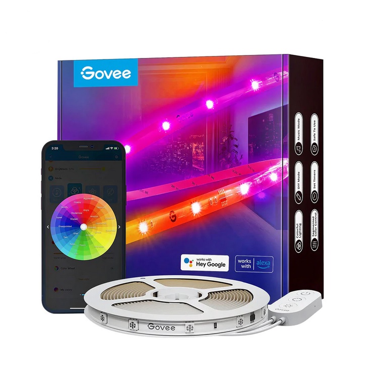 LED STRIP LIGHTS GOVEE RGBIC HOME H619A1D1 5MTS