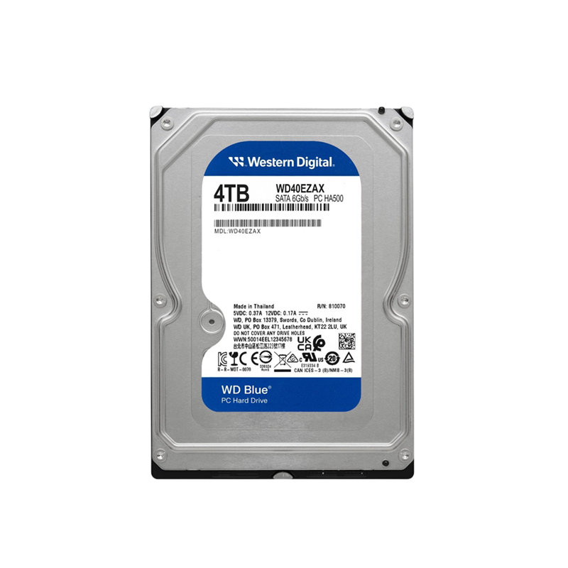 DISCO DURO WESTERN DIGITAL 4TB PARA PC WD40EZAX 256MB 5.4KRPM HASTA 185MBPS