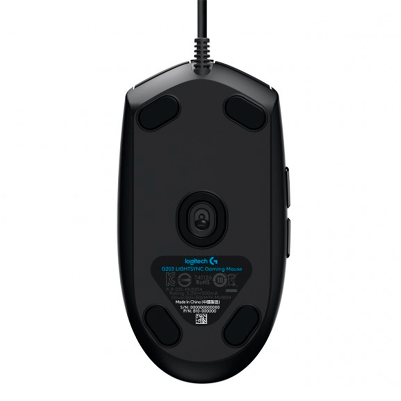 MOUSE LOGITECH G203 LIGHTSYNC NEGRO 910-005790