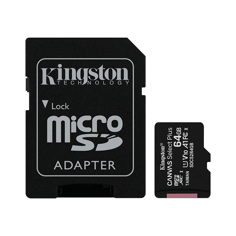 MEMORIA MICROSD KINGSTON 64GB C10  CANVAS SELECT plus SDCS2/64GB