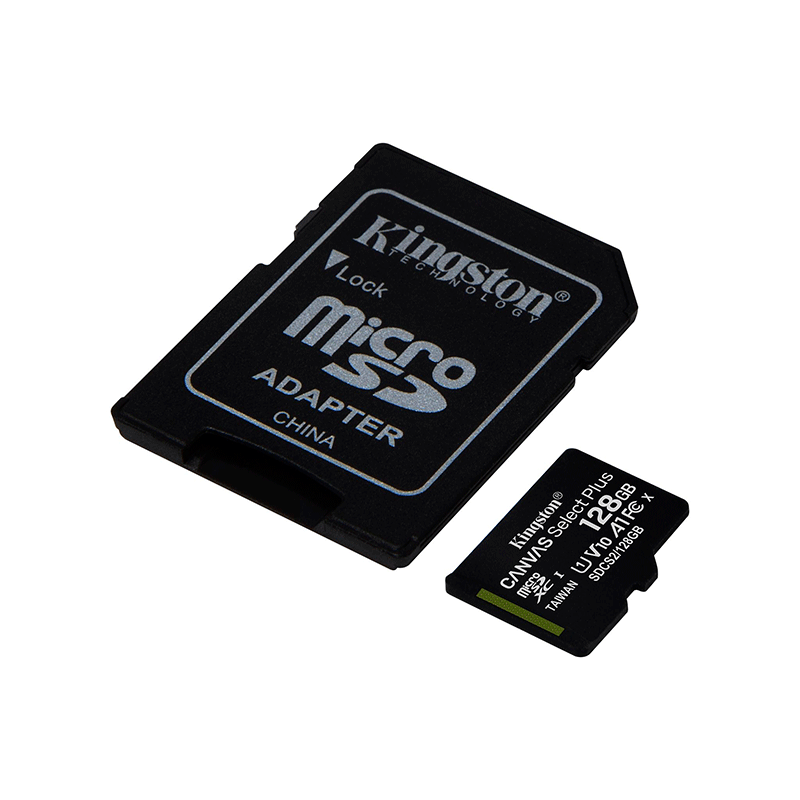 MEMORIA MICROSD KINGSTON 128GB C10  CANVAS SELECT plus