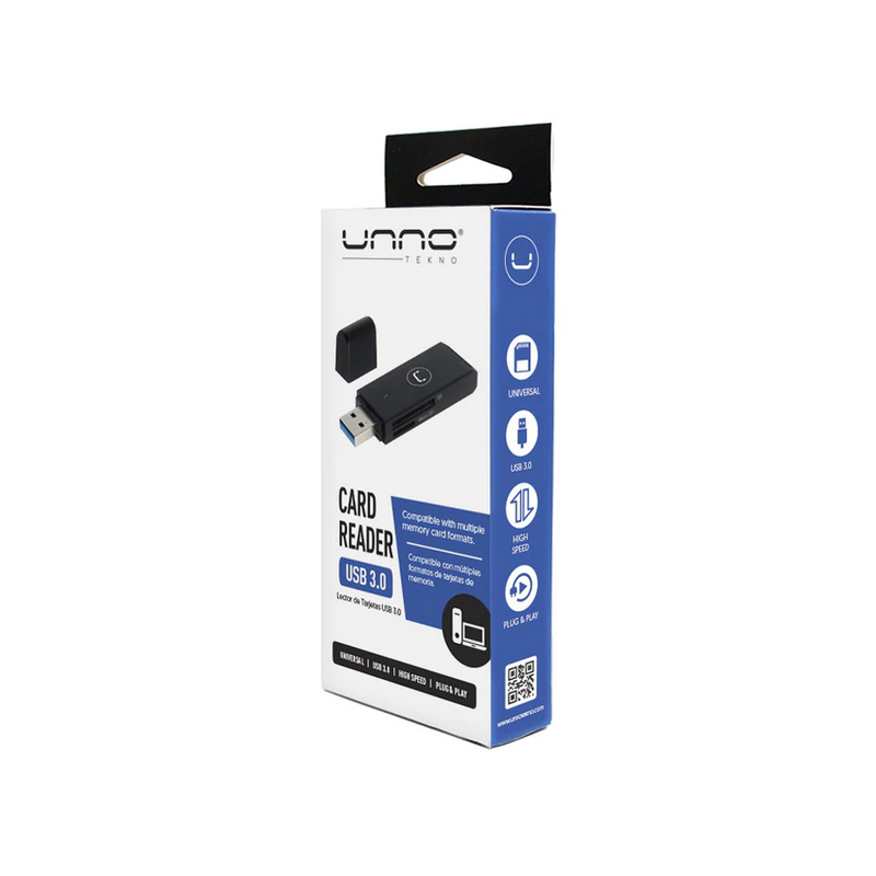 LECTOR DE TARJETA USB 3.0 UNNO CR1004BK