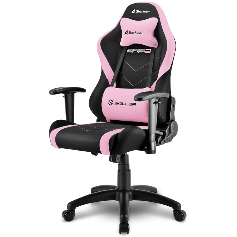 SILLA GAMER SHARKOON SKILLER SGS2 JUNIOR PINK 32334 PARA NIÑOS(65 kg) (143 lb)