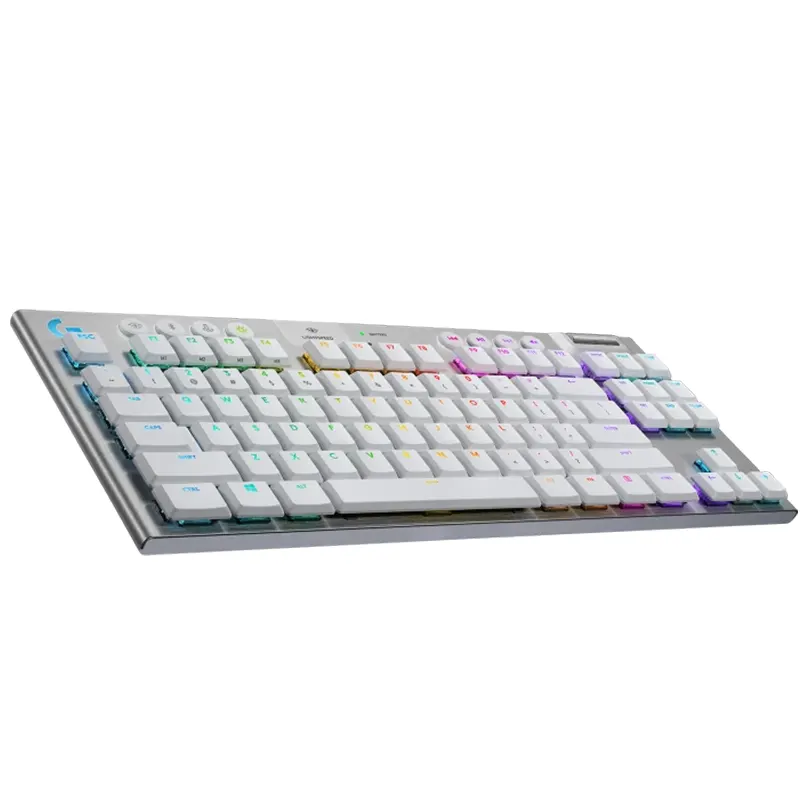 TECLADO INALAMBRICO MECANICO LOGITECH G915 TKL RGB WHITE 920-009660