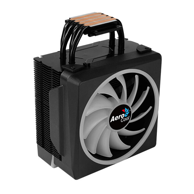 DISIPADOR DE AIRE AEROCOOL CYLON 4F RGB PARA PROCESADOR INTEL Y AMD 