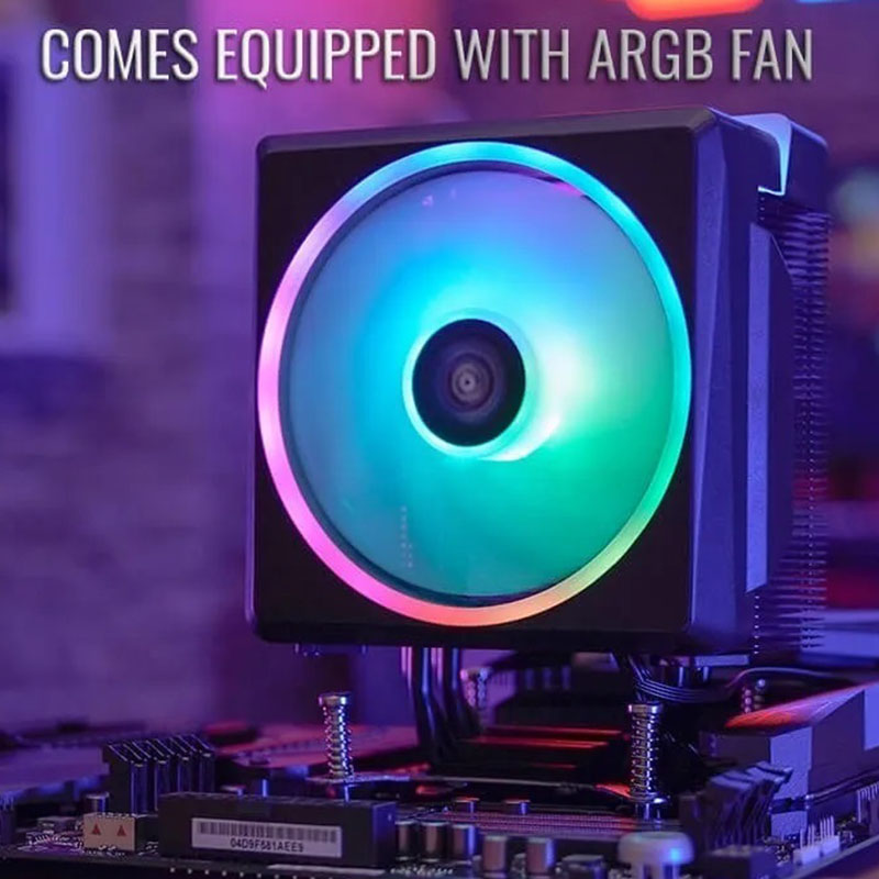 DISIPADOR DE AIRE AEROCOOL CYLON 4F RGB PARA PROCESADOR INTEL Y AMD 