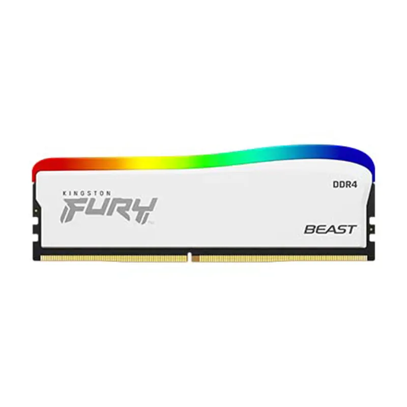 MEMORIA RAM DDR4 KINGSTON FURY BEAST 8GB RGB 3200MHz KF432C16BWA/8 PC WHITE