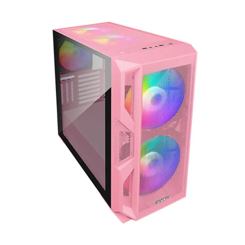 CASE MIDTOWER ANTEC NX800 PINK TEMPERED GLASS 3FAN ARGB