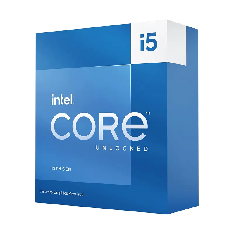 PROCESADOR INTEL CORE i5 13600KF 6P+8E+14T 24M LGA1700 REQUIERE GPU Y DISIPADOR TERMICO