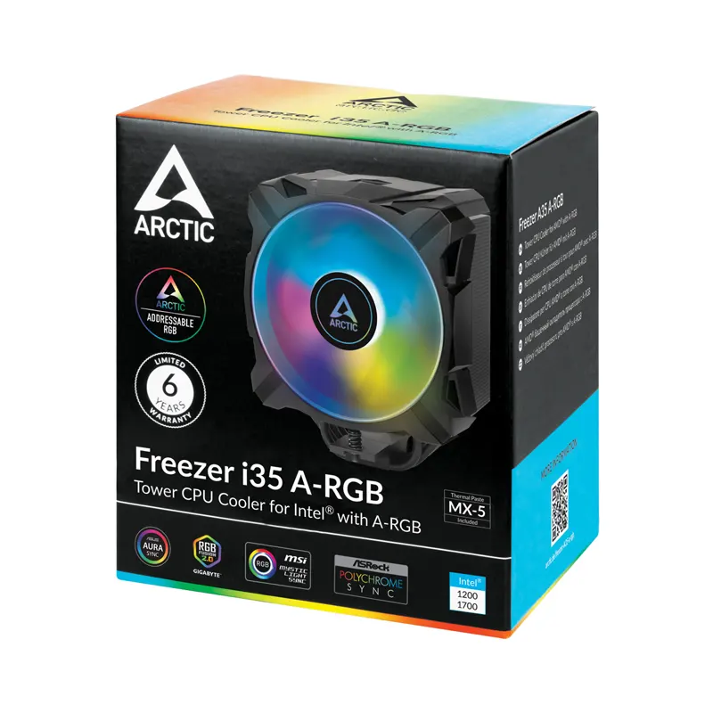 DISIPADOR DE AIRE ARCTIC FREEZER I35 A-RGB INTEL LGA1700 ACFRE00104A