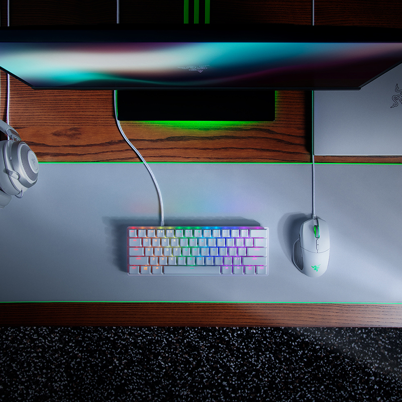 TECLADO OPTICO RAZER HUNTSMAN MINI MERCURY RZ03-03390300-R3M1 CHROMA RGB