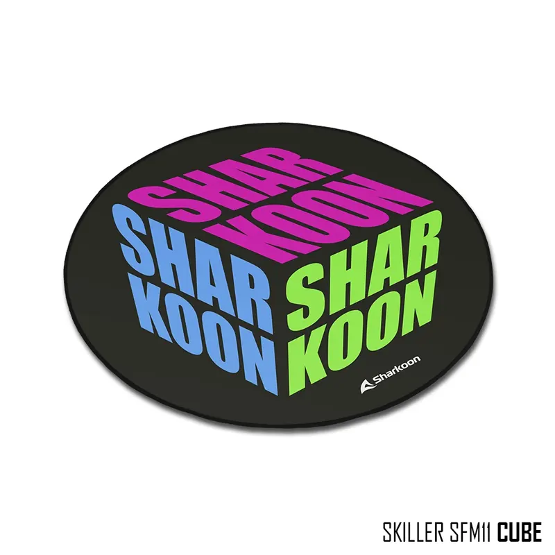 GAMING FLOOR MAT SHARKOON SKILLER SFM11 CUBE, DIAMETRO 1.2MTS