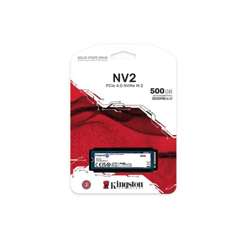 UNIDAD DE ALMACENAMIENTO M.2 KINGSTON 500GB NV2 SNV2S/500G PCI-E 4.0