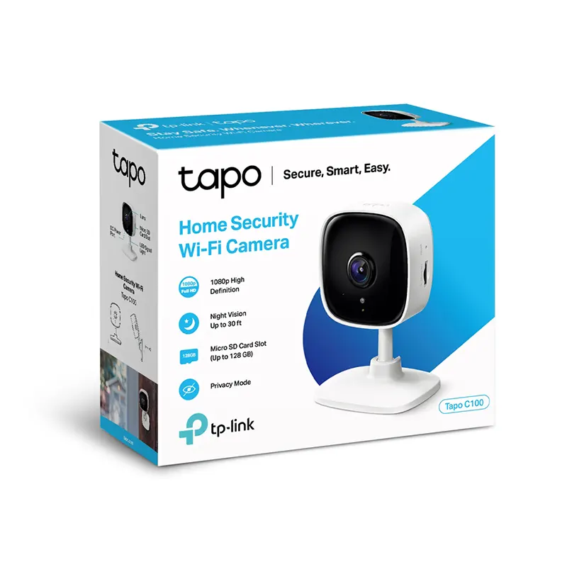 CAMARA DE VIDEOVIGILANCIA INALAMBRICA INTERIORES TP-LINK TAPO C100 FHD