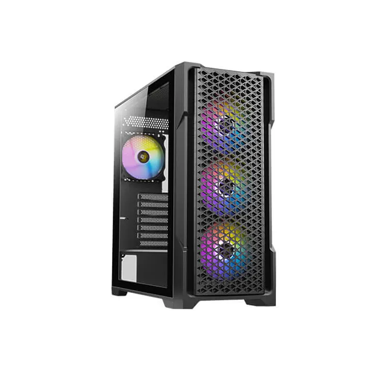 CASE MIDTOWER ANTEC AX90 TEMPERED GLASS 4 FAN ARGB MESH FRONT 