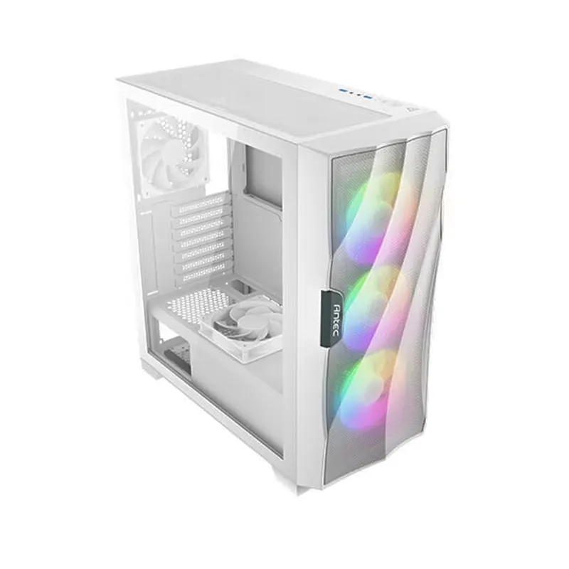 CASE MIDTOWER ANTEC DF700 FLUX WHITE TEMPERED GLASS 3 FAN RGB +2 FAN+HUB