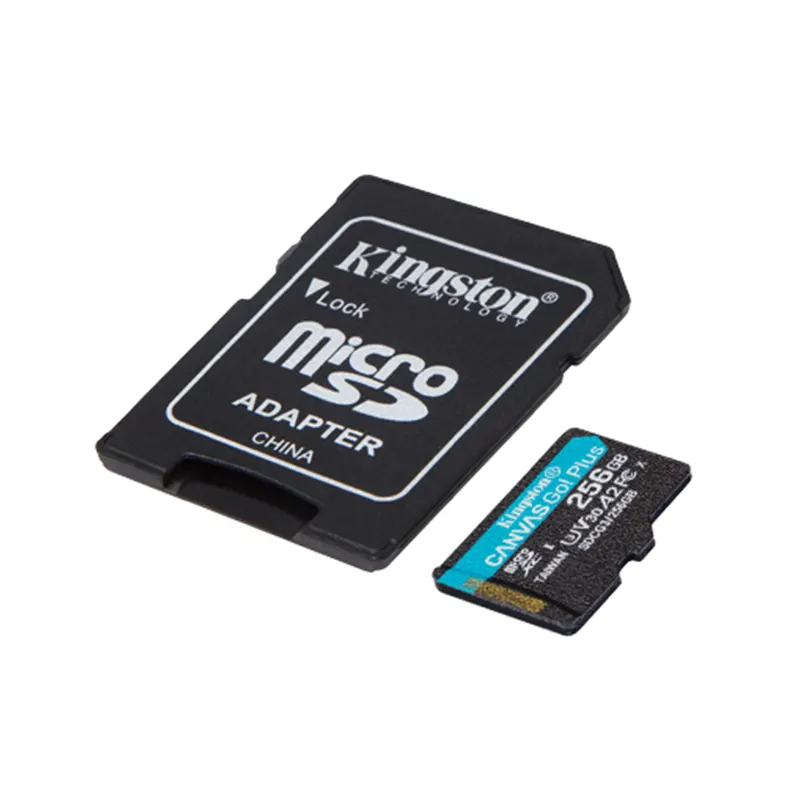 MEMORIA MICROSD KINGSTON 256GB V30 U3  CANVAS GO plus SDCG3/256GB