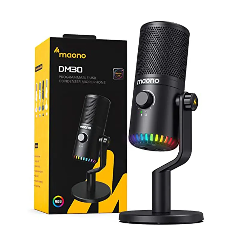 MICROFONO USB PROFESIONAL MAONO DM30 RGB