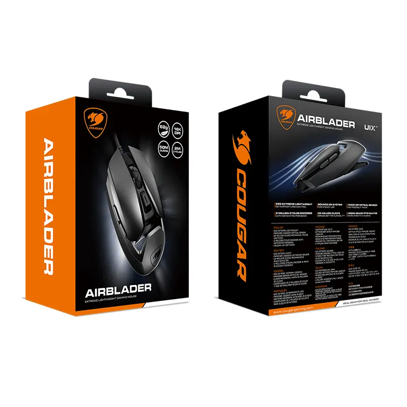 MOUSE USB COUGAR AIRBLADER 16K DPI