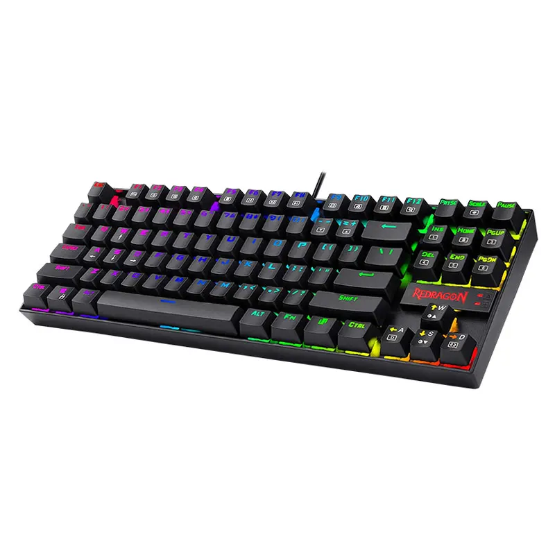 TECLADO MECANICO REDRAGON KUMARA K552RGB-1 SP-RED BLACK TKL SW RED