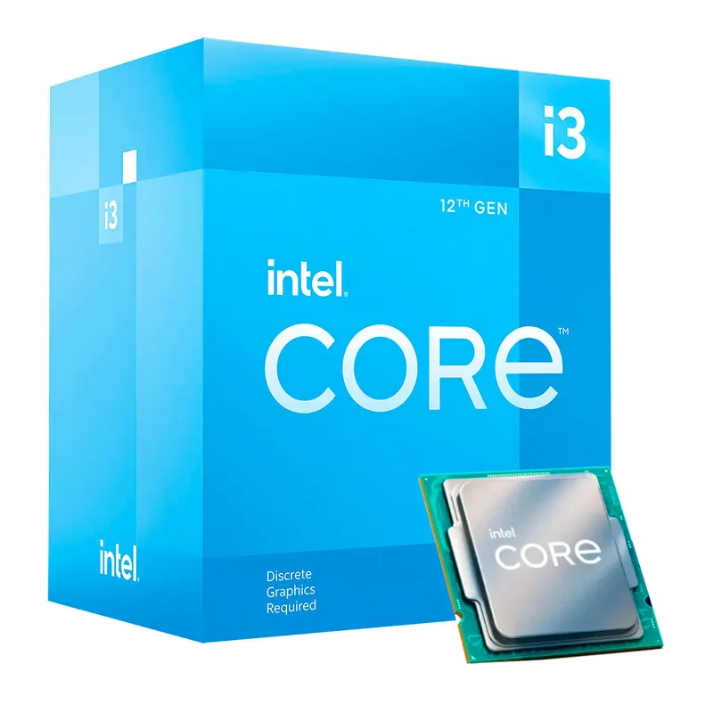 PROCESADOR INTEL CORE i3 12100F LGA1700 3.3/4.3GHz 4C/8T REQUIERE GPU